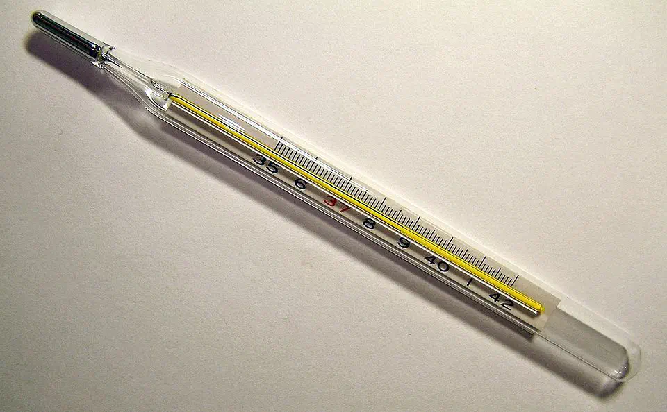 Le thermomètre permet de prendre la température du corps