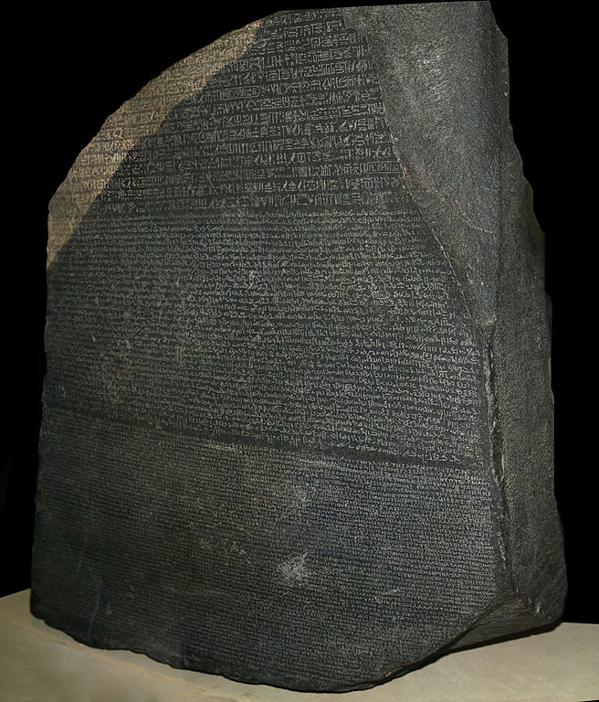 Pierre de Rosette : la pierre aux trois langues mortes