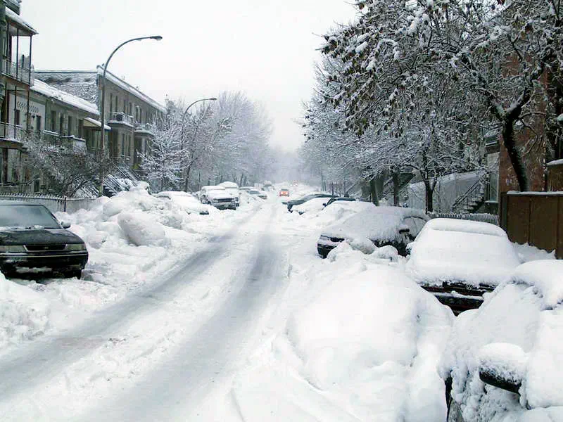 Montreal sous la neige Montreal sous la neige