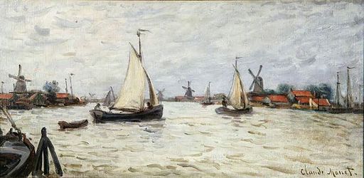 Monet 1871 Bâteaux en Hollande
