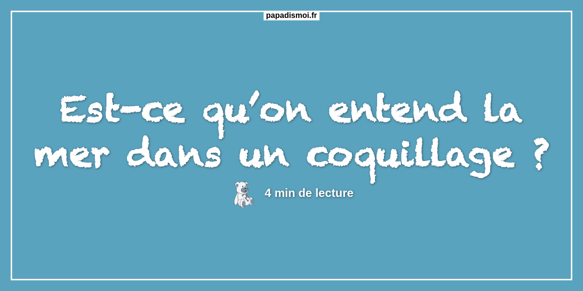 Coquillage Ou On Entend La Mer Nom